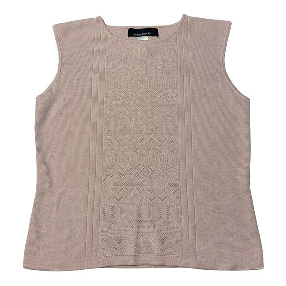 Jones New York Women's Tank Top Sweater Size Small Sleeveless Knit Crew Neck - Picture 5 of 8